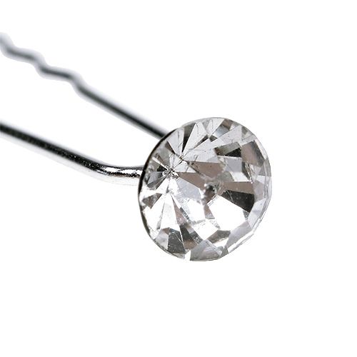Floristik24 Igła diamentowa ślubna srebrna Ø8mm L7cm 20 szt