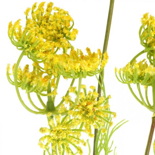 Produkt Żółty koperek Sztuczna roślina ziołowa Koperek do dekoracji L80cm
