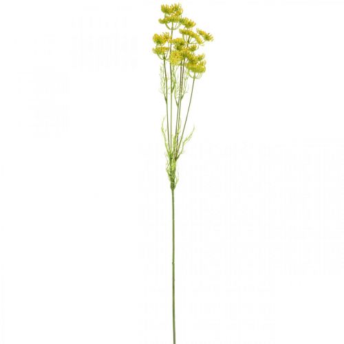 Floristik24 Żółty koperek Sztuczna roślina ziołowa Koperek do dekoracji L80cm