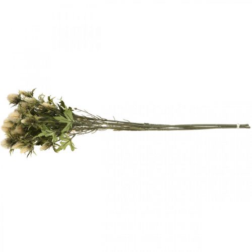 Produkt Thistle sztuczna dekoracyjna gałązka kremowa 10 główek kwiatowych 68cm 3szt