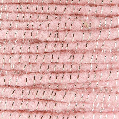 Produkt Nić knotowa Glamour Pink/Silver z drutem 33m