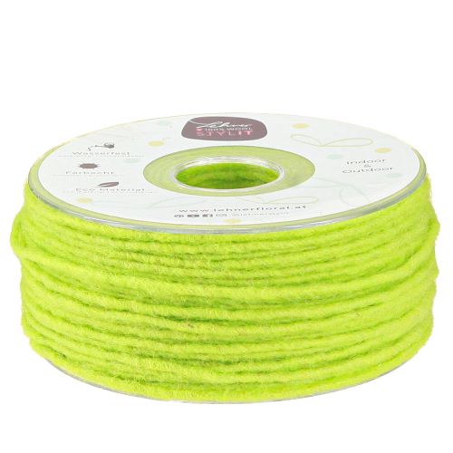 Produkt Knot sznurek wełniany sznurek filcowy jasnozielony szer. 3 mm dł. 100 m