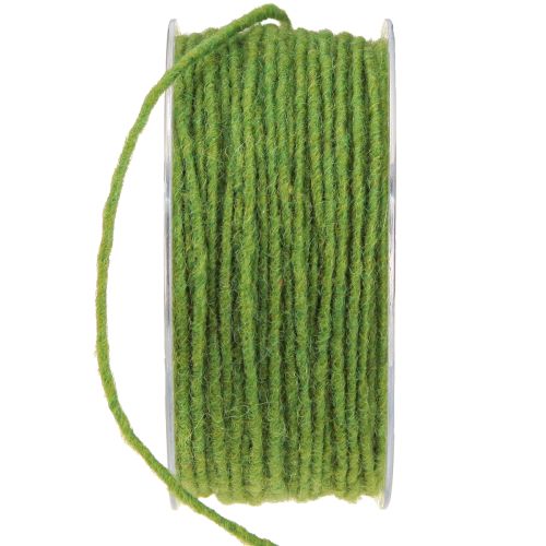 Produkt Knot sznurek wełniany sznurek filcowy zielony mech 3mm 100m