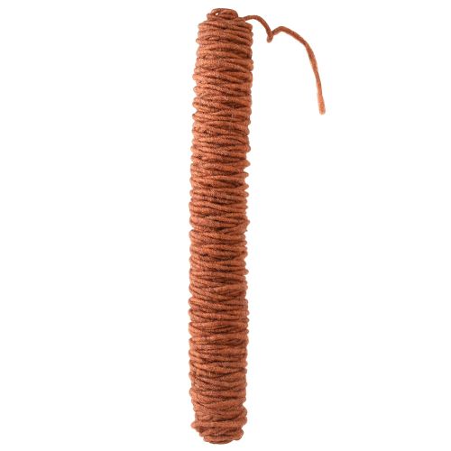 Produkt Sznurek wełniany z nitką knotową, sznurek filcowy wełniany czerwonobrązowy L55m