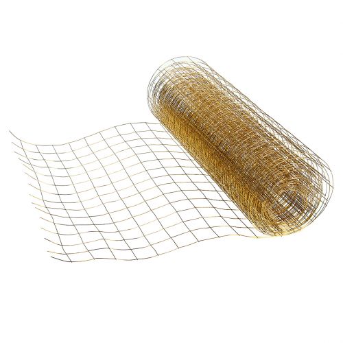 Floristik24 Siatka druciana złota ozdobna 35cm 5m