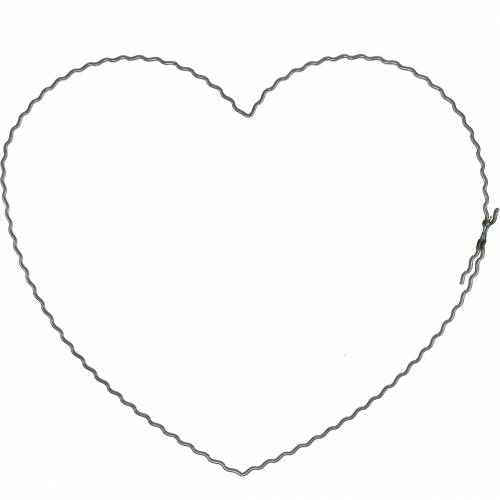 Produkt Serduszka druciane 20cm faliste pierścionki wianek serce 10szt