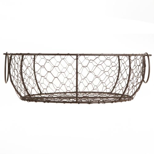 Produkt Miska druciana z uchwytem brązowa Ø35/30/25cm zestaw 3 szt.