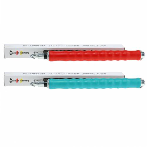 Floristik24 Wiertarka DrillMaster Wiertarka do drutu Twister czerwona lub niebieska 31cm