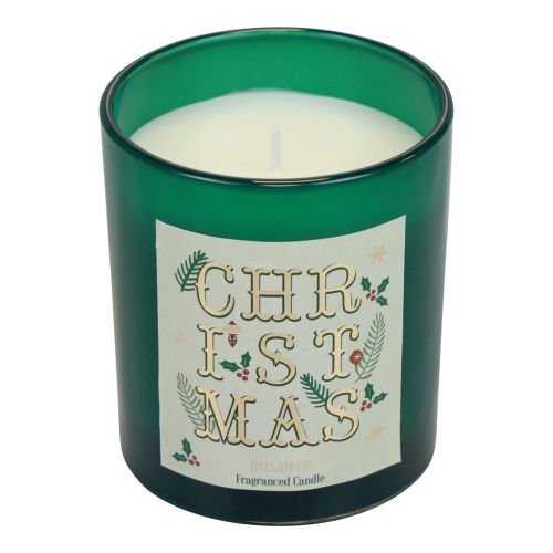 Świeca zapachowa Świąteczna świeca zapachowa w szkle z zielonej jodły balsamicznej Ø8cm