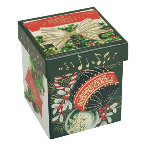 Produkt Świeca zapachowa Świeca świąteczna szklana biała Świeca świąteczna 7,5cm