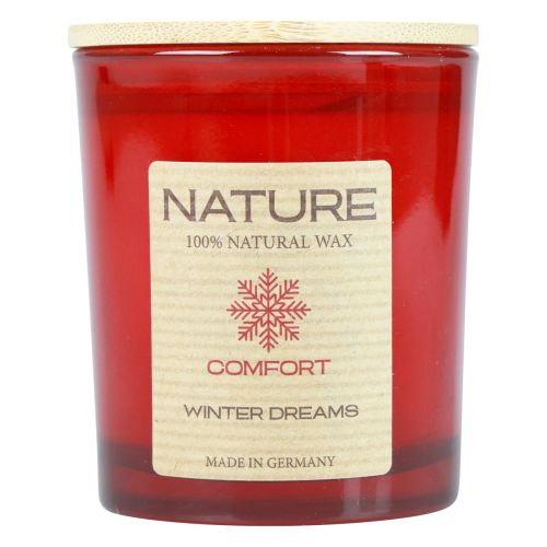 Świeca zapachowa w szklanej świecy z naturalnego wosku Winter Dreams 85×70mm