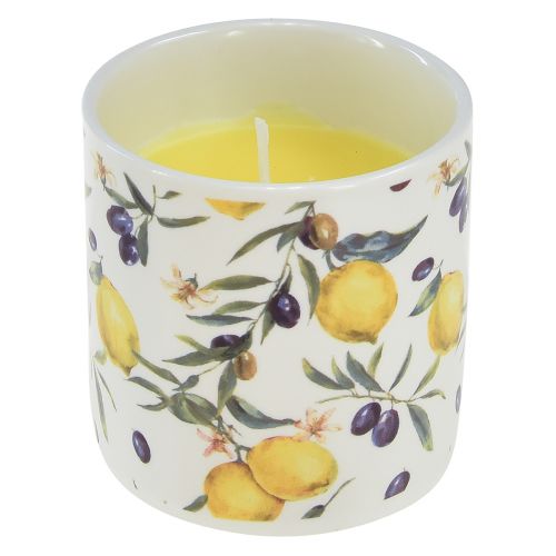 Floristik24 Świece zapachowe Świeca Citronella w ceramice Ø6,5cm W6,5cm 2szt