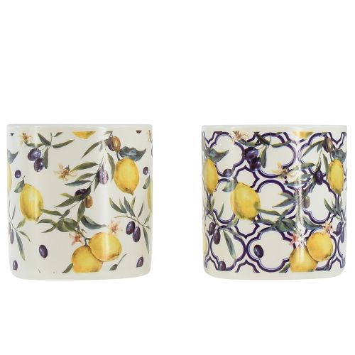 Floristik24 Świece zapachowe Świeca Citronella w ceramice Ø6,5cm W6,5cm 2szt