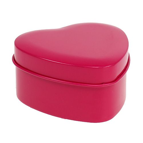Floristik24 Świeca zapachowa w kształcie serca różowa 7cm x 3,5cm 1 szt
