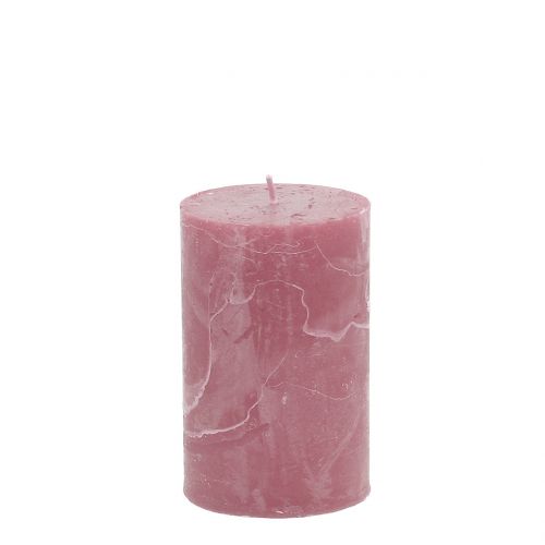 Produkt Świece jednokolorowe stary róż 60x100mm 4 szt