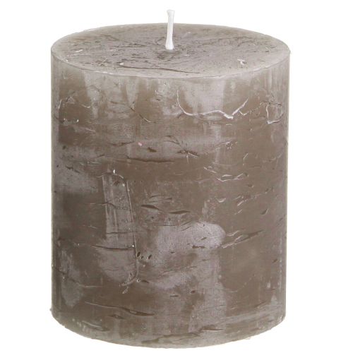 Produkt Świece kolorowe brązowe świece stojące 70×80mm 4 szt