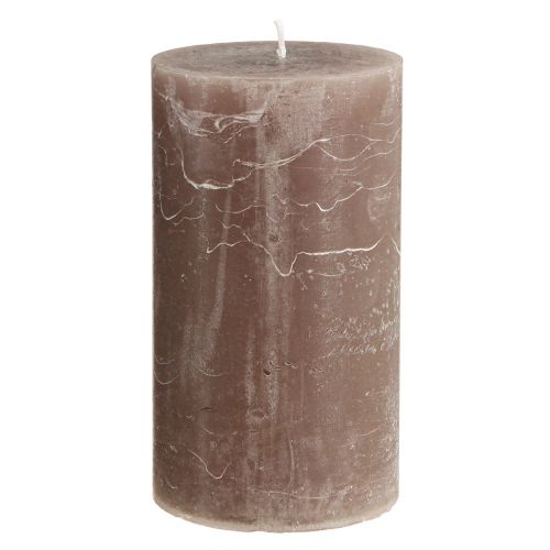 Produkt Świece kolorowe brązowe świece stojące 85×150mm 2 szt
