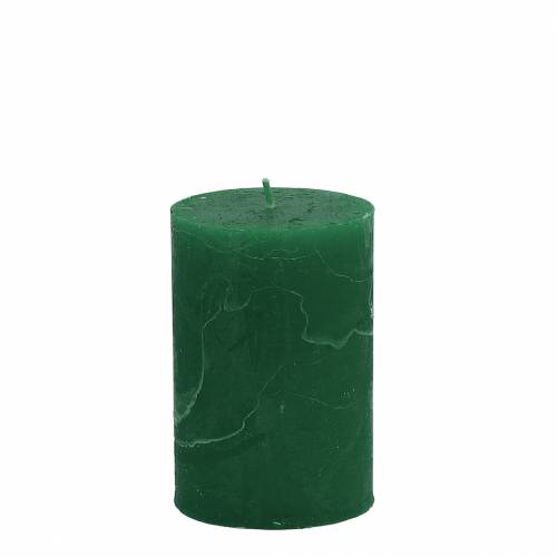 Produkt Świece jednokolorowe ciemnozielone 70x100mm 4 szt