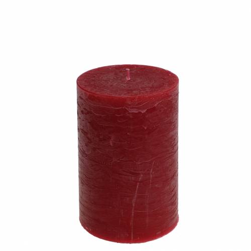Świece jednobarwne ciemnoczerwone 70x120mm 4 szt