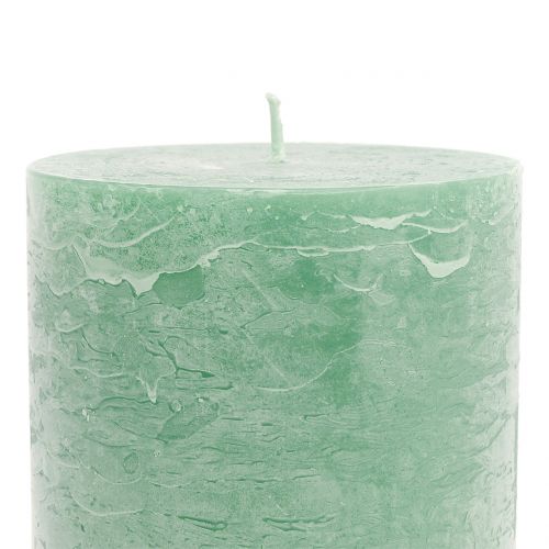 Produkt Świece kolorowe jasnozielone 85x150mm 2 szt
