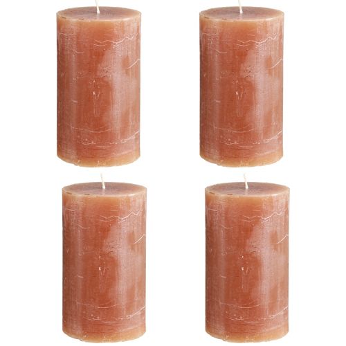 Produkt Świece kolorowe karmelowe świece stojące 70×120mm 4 szt