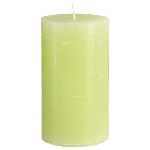 Produkt Świece jednokolorowe limonkowe​​​​​​​ Świece stojące 85×150mm 2 szt