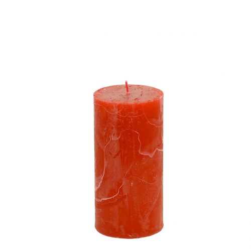 Produkt Świece jednokolorowe pomarańczowe 50x100mm 4szt
