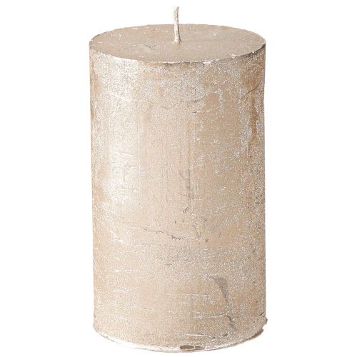 Świece jednokolorowe platynowe 60x100mm 4szt