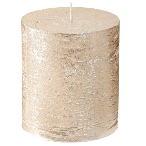 Świece kolorowe platynowe 70x80mm 4 szt