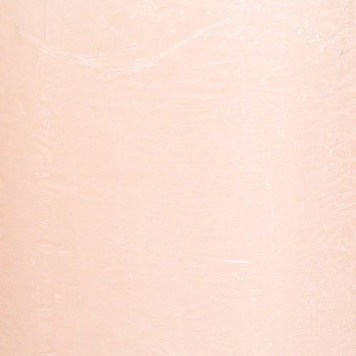 Produkt Świece jednobarwne różowe świece stojące jasnoróżowe 60×80mm 4 szt