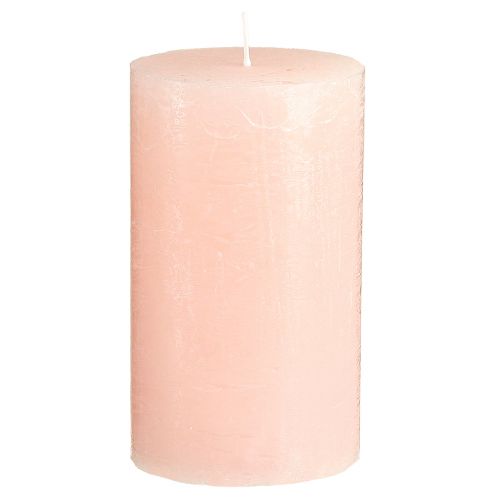 Produkt Świece jednokolorowe różowe świece stojące jasnoróżowe 70×120mm 4 szt