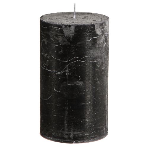 Produkt Świece kolorowe świece stojące czarne 70×120mm 4 szt