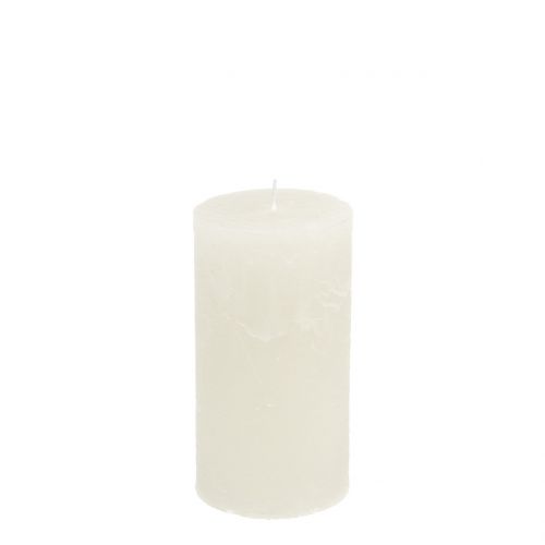 Produkt Świece kolorowe białe 50x100mm 4 szt