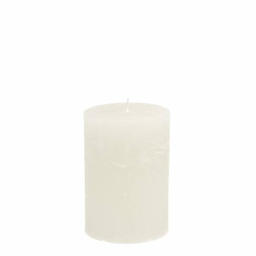 Produkt Świece kolorowe białe 70x80mm 4 szt