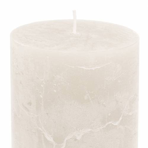 Produkt Świece kolorowe białe 70x80mm 4 szt