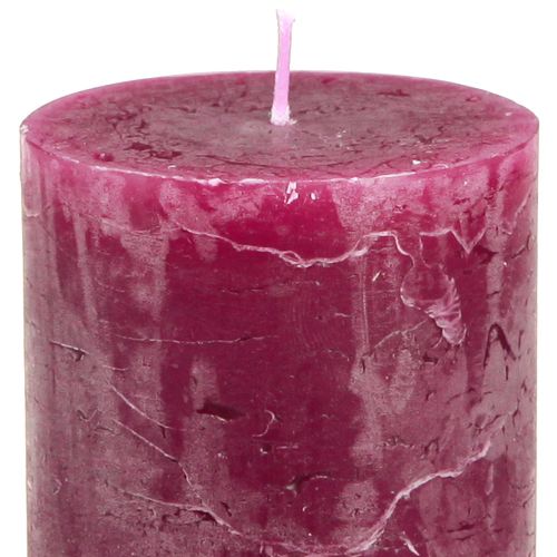 Produkt Świece stojące jednobarwne 3 kolory Berry 60×100mm 12 szt