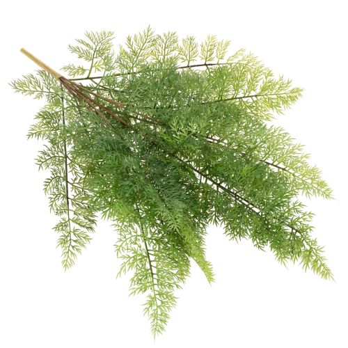 Sztuczna gałązka paproci, wiele gałęzi, zielona, 68 cm | Floristik24.pl