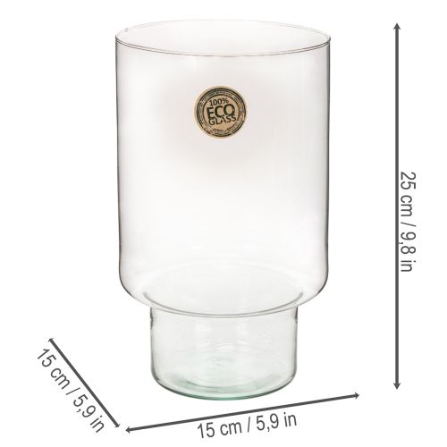 Pojemnik szklany cylindryczny Eco Glass 25cm | Floristik24.pl