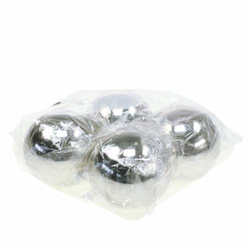Produkt Kula dekoracyjna stal nierdzewna srebrna Ø10cm 4 szt