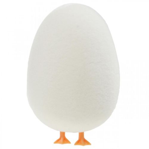 Produkt Jajko ozdobne z nóżkami Krem jajeczny Zabawna dekoracja wielkanocna wys.13cm 4szt