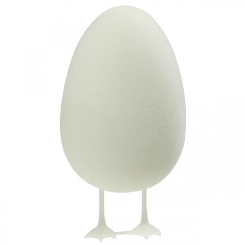 Produkt Jajko ozdobne z nóżkami Pisanka biała Dekoracja stołu Figurka wielkanocna wys.25cm