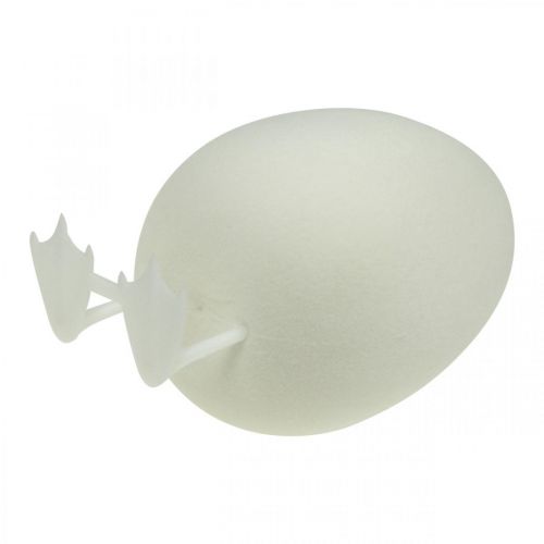 Produkt Jajko ozdobne z nóżkami Pisanka biała Dekoracja stołu Figurka wielkanocna wys.25cm