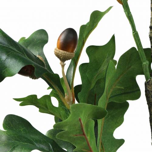 Produkt Sztuczna gałązka liścia dębu z żołędziami 90cm