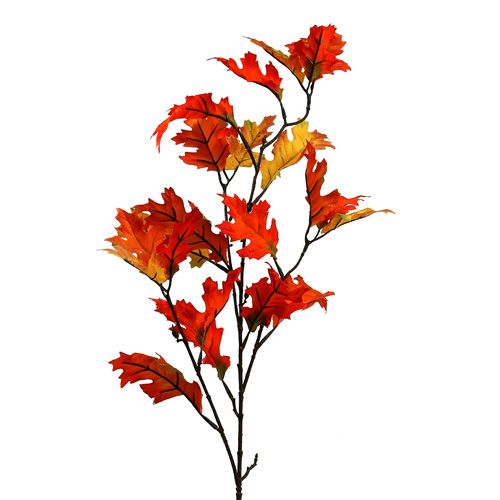 Floristik24 Liść dębu gałązka pomarańczowa 84cm