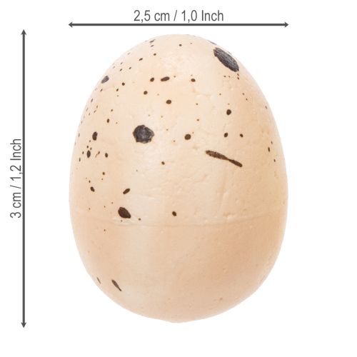 Produkt Dekoracyjne pisanki z nakrapianą powierzchnią do wiosennych aranżacji, 3 cm, 24 sztuki