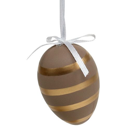 Floristik24 Jajka do zawieszenia Białe, Brązowe 4cm - 6cm 12szt.