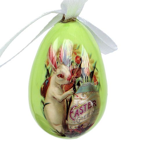 Floristik24 Jajka do zawieszenia zielonego asortymentu. 5-8 cm 8 sztuk