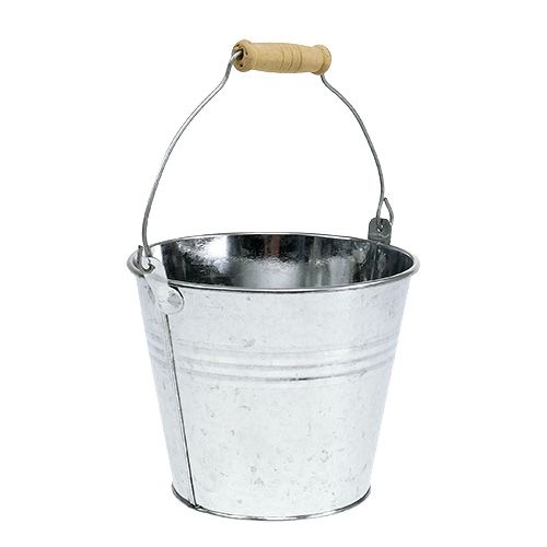 Produkt Wiadra Ø14cm W12cm 6 sztuk Błyszczący cynk