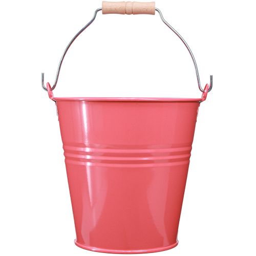 Produkt Wiadro dekoracyjne różowe doniczki metalowe 26x22,5x23cm 6l