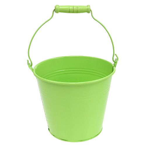 Floristik24 Wiadro zielony mix Ø14cm W12cm 6szt